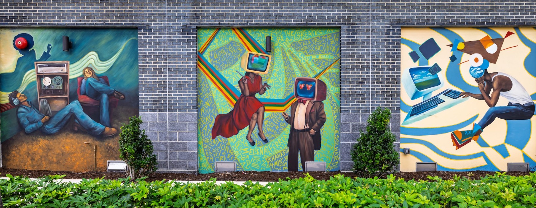 murals on a building